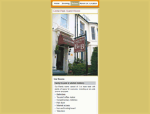 Tablet Screenshot of castleparkguesthouse.co.uk